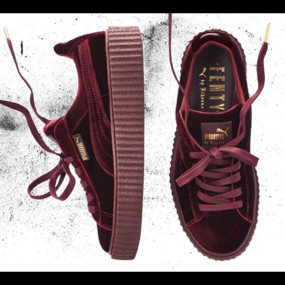 FENTY Puma Red Velvet Sneakers